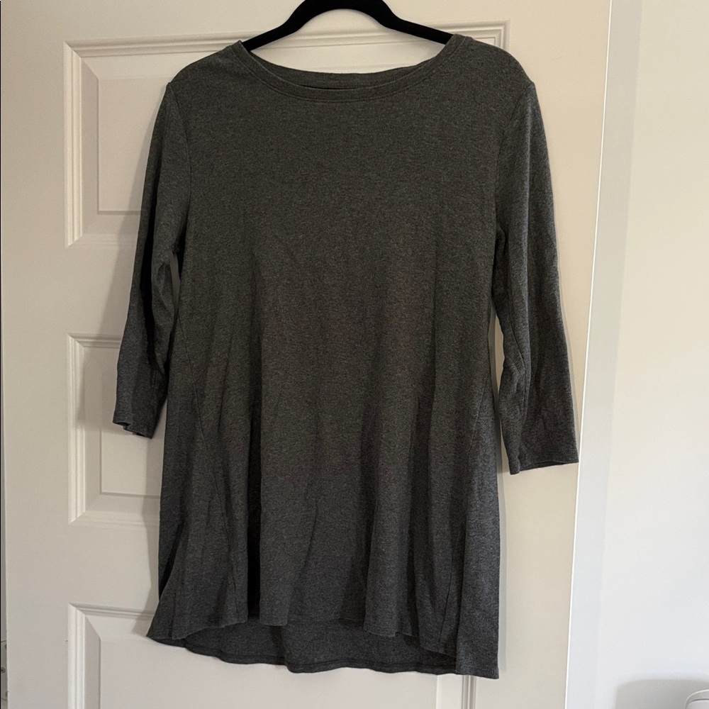 Eddie Bauer Charcoal Long Sleeve Top
